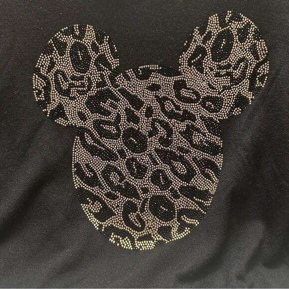Feel Xaradu top Shirt long sleeve leopard Minnie Mouse face size 6 - Picture 3 of 10
